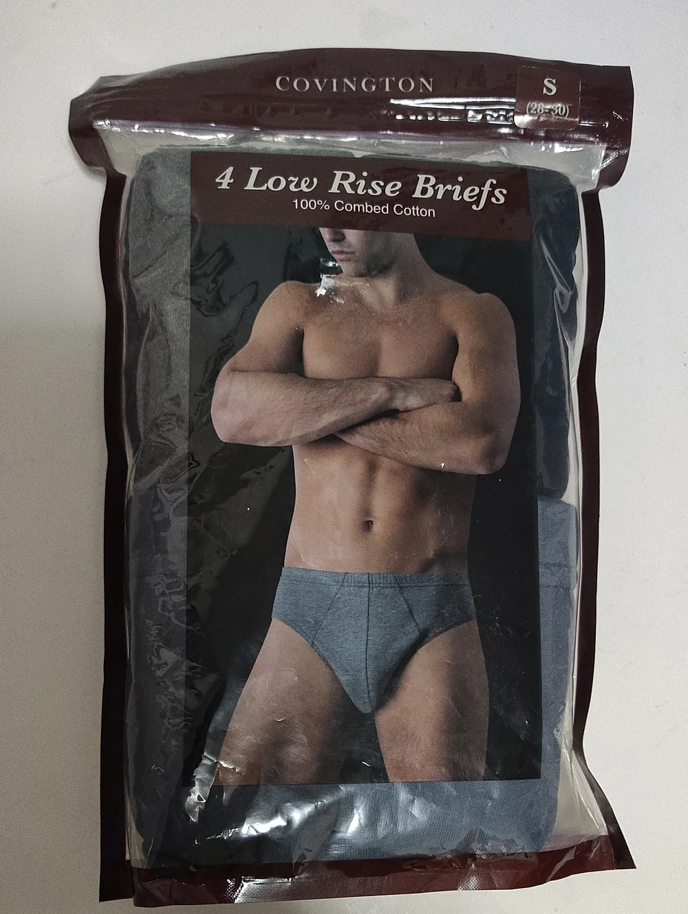 Vintage NIP Covington Men's Low Rise Briefs Underwear - 4 Pack - Size S 28-30